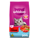 Ração Whiskas Gatos Adultos Castrados Carne 900 g