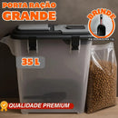 Container Porta Ração 15KG + Pá Dosadora Com 35 Litros