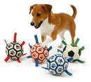 Brinquedo Bola Futebol Pet Cachorro Cão Mordedor C/ Alças