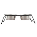 Tigela Dupla Aço Inox Trixe