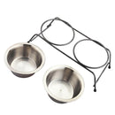 Tigela Dupla Aço Inox Trixe