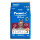 Ração Premier Ambientes Internos Gatos Adultos Pelos Longos Frango 500 g até 7,5 kg