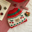 Tricot Pet Cherry Christmas