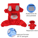 Macacão Pet Impermeável Capa de Chuva Ohio