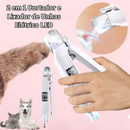 Cortador de Unha Pet e Lixador Elétrico LED Hait