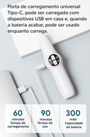 Aparador e Lixador 2 em 1 Pet Pelos Display LED Suprime